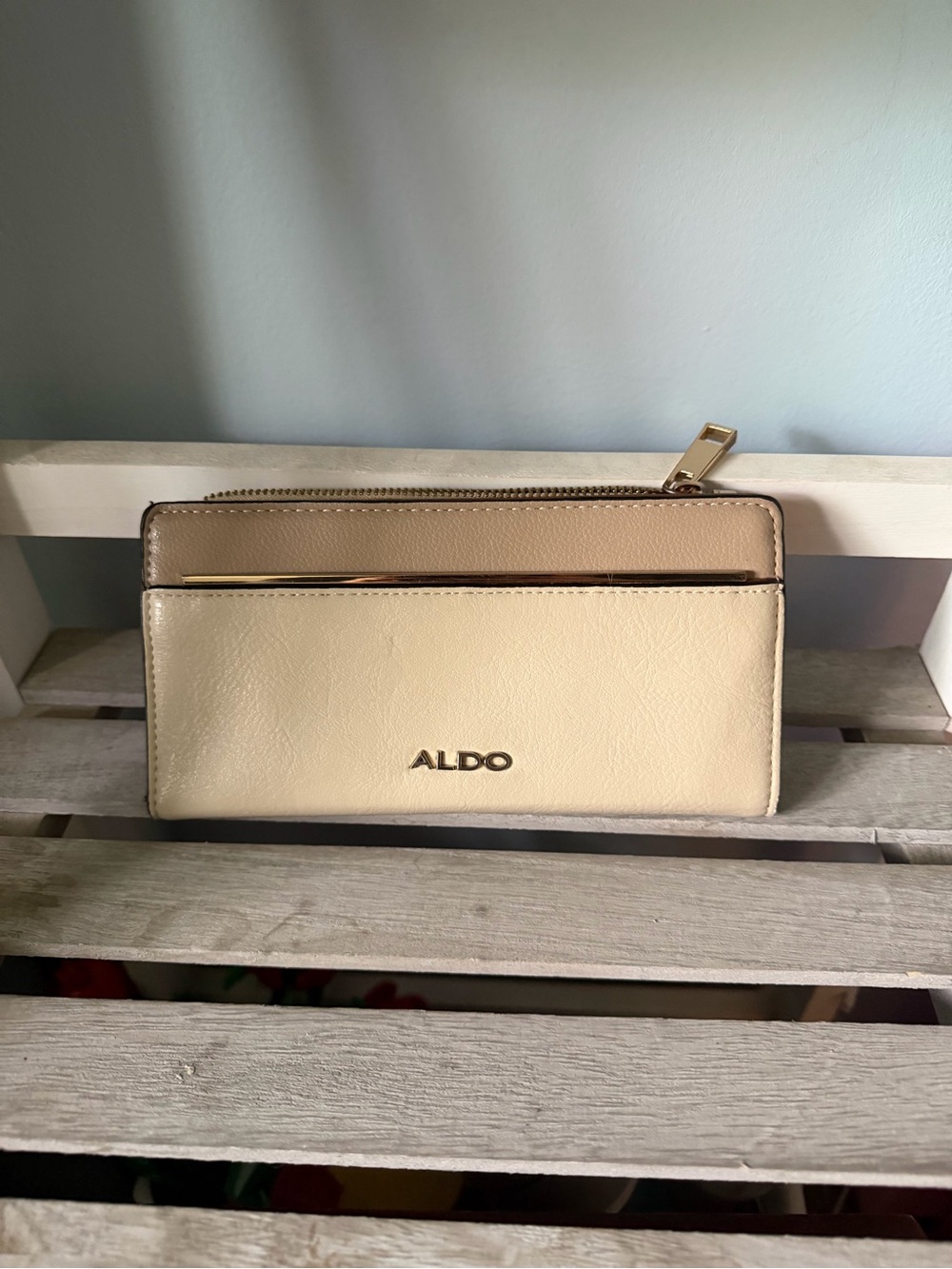 ALDO Cream and Beige Wallet